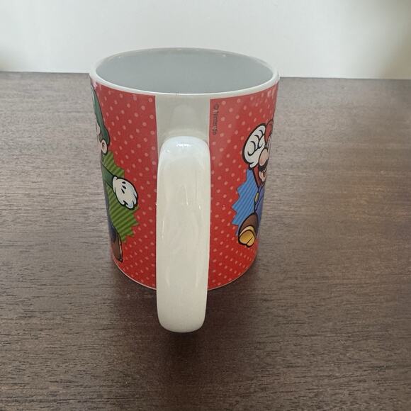 Nintendo Super Mario Luigi Yoshi Frankford Candy Coffee Mug Tea Cup 11 oz EUC - Picture 4 of 12